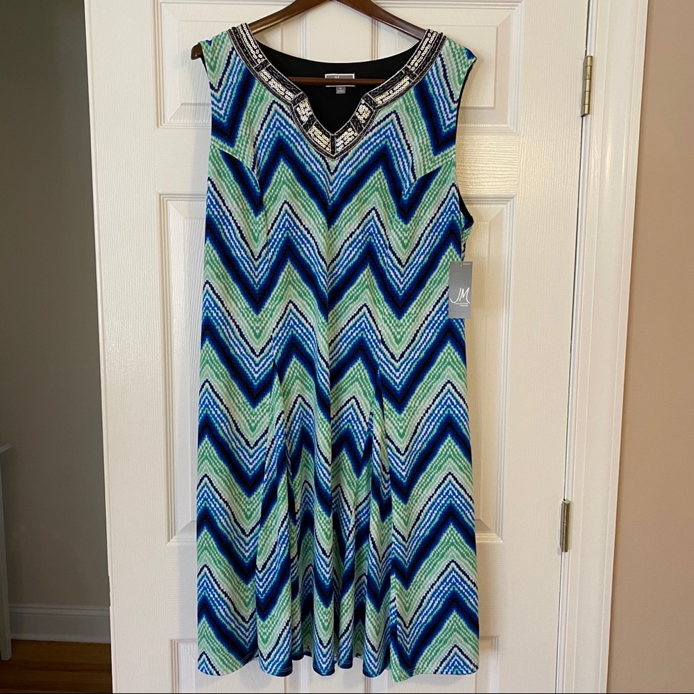Chevron print dress